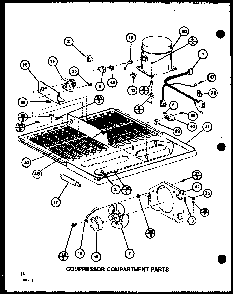 Section 11 Diagram and Parts List for BX20K-P7812503W  Amana Refrigerator