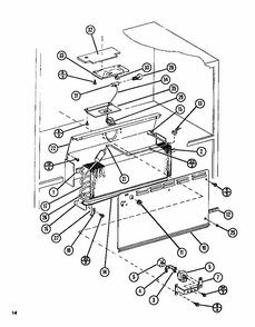 Evaporator (tl18n/p1106211w) (tl18n/p1106212w) (tli18n/p1106220w) (tli18n/p1106221w) Diagram and Parts List for TL18N-P1106211W  Amana Refrigerator