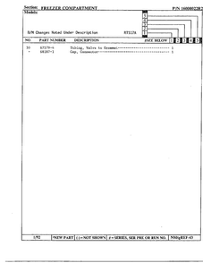 Freezer Compartment Page 3 Diagram and Parts List for 17694  Maytag Refrigerator