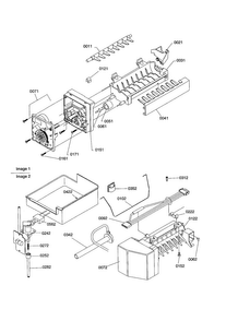 Ice Maker/parts Diagram and Parts List for TS19VL-P1306302WL  Amana Refrigerator