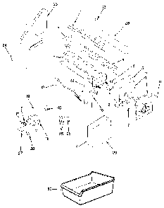 Optional Ice Maker Kit Diagram and Parts List for JRT196B MAJ55A Jenn-Air Refrigerator