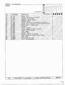 Transmission Page 4 Diagram and Parts List for 6746A  Norge Washer