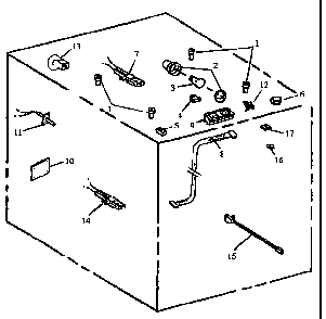 Electrical Components Diagram and Parts List for AGS746E-P1130746NE  Amana Range