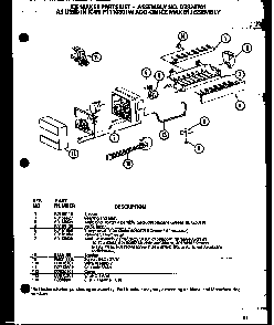 Section 5 Diagram and Parts List for SL22JB-P1116006W  Amana Refrigerator