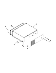 Top Grille And Unit Cover Parts Diagram and Parts List for JS42NXFXDW04  Jenn-Air Refrigerator