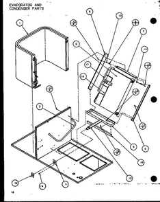 Evaporator And Condenser Parts 1 Diagram and Parts List for LOK501A P6484101C Amana Air Conditioner