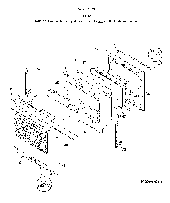 Door Diagram and Parts List for 79094173316  Kenmore Range