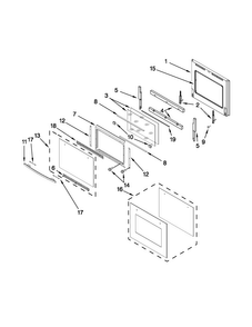 Part Location Diagram of W10176105 Whirlpool RETAINER