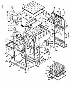 Body Section Diagram and Parts List for 8504277790  Kenmore Range