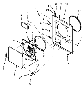 Part Location Diagram of 62421LP Whirlpool NLAPANEL, FRONT