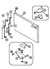 Freezer outer door (gt1922nxcw) Diagram and Parts List for GT1922NXC*  Maytag Refrigerator