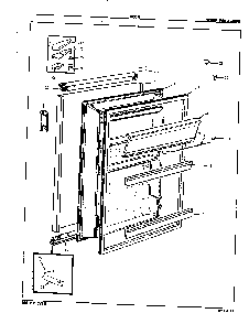 Fresh Food Door Diagram and Parts List for RC5H E7S01 Maytag Refrigerator