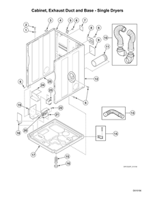Part Location Diagram of D505984 Maytag Clearance warning label