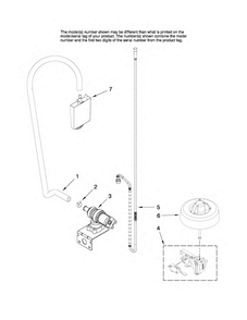 Fill And Overfill Parts Diagram and Parts List for MDBH968AWS2  Maytag Dishwasher