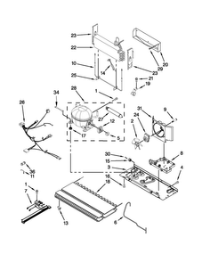 Unit Parts Diagram and Parts List for JFI2089AEP12  Jenn-Air Refrigerator