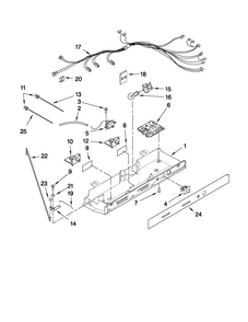 Control Parts Diagram and Parts List for MSD2574VEQ11  Maytag Refrigerator