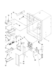 Refrigerator Liner Parts Diagram and Parts List for MFI2269VEQ1  Maytag Refrigerator