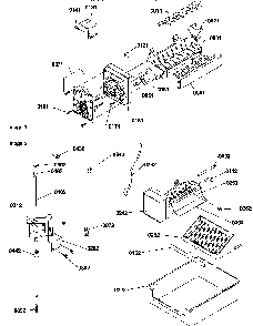 Ice Maker Parts And Add On Ice Maker Kit Diagram and Parts List for SX322S2W-P1307302WW  Amana Refrigerator