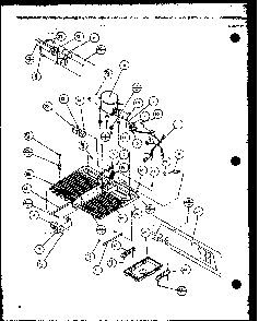 Compressor Diagram and Parts List for TX20QBG-P1111704WG  Amana Refrigerator