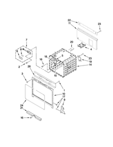 Part Location Diagram of W10145377 Whirlpool SUPPORT