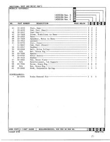 Base And Drive Parts Page 5 Diagram and Parts List for 6530A REV A Norge Washer