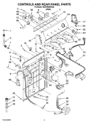 Part Location Diagram of WPW10110460 Whirlpool Timer, Control (60 Hz.) (Motor
