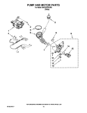 PUMP AND MOTOR PARTS Diagram and Parts List for MAH22PDBXW0  Maytag Washer