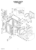 Part Location Diagram of WP8565018 Whirlpool Hinge Assembly