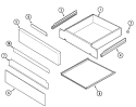 Part Location Diagram of 71002093 Whirlpool Base Door Frame - Black