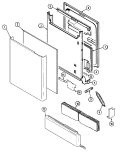 Part Location Diagram of 99001783 Whirlpool Vent Back Seal