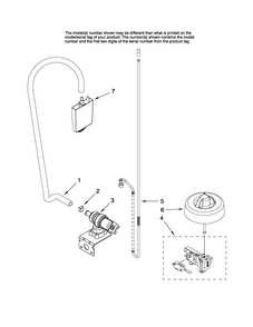 Fill And Overfill Parts Diagram and Parts List for MDB6702AWB0  Maytag Dishwasher
