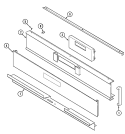 CONTROL PANEL Diagram and Parts List for WM27460W  Jenn-Air Microwave Oven Combo