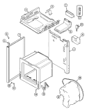 BODY Diagram and Parts List for 31001SAA  Magic Chef Range