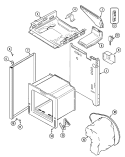Part Location Diagram of 74001907 Whirlpool USE WPL 2618F194-70