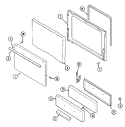 DOOR / DRAWER (31203KAx) Diagram and Parts List for 31203KAA  Magic Chef Range
