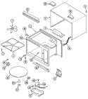 BODY Diagram and Parts List for DM46K-15TB  Maytag Microwave