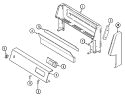 CONTROL PANEL Diagram and Parts List for JG3127WTV  Jenn-Air Range