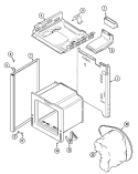 BODY Diagram and Parts List for 31000PAW  Magic Chef Range