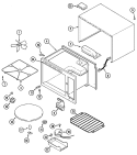 BODY Diagram and Parts List for M169W  Jenn-Air Microwave
