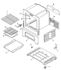 OVEN / BASE Diagram and Parts List for 31211WAV  Magic Chef Range