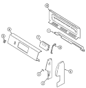 CONTROL PANEL Diagram and Parts List for CGR1320BDW  Magic Chef Range