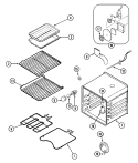 OVEN Diagram and Parts List for SVD48600B  Jenn-Air Range