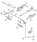 GAS CONTROLS Diagram and Parts List for SVD48600P  Jenn-Air Range