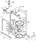 TUB Diagram and Parts List for DWUA300AAX  Admiral Dishwasher