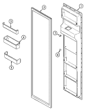 FREEZER INNER DOOR Diagram and Parts List for BS24Y9DBC  Maytag Refrigerator