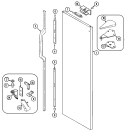 FRESH FOOD OUTER DOOR Diagram and Parts List for JRSD2790A  Jenn-Air Refrigerator
