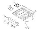 Part Location Diagram of 1430291 Whirlpool Grate - Black - Set of 4