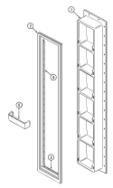 FREEZER INNER DOOR Diagram and Parts List for RSD2200EAM  Maytag Refrigerator