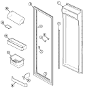 FRESH FOOD INNER DOOR Diagram and Parts List for RSD2200EKE  Maytag Refrigerator