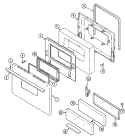 Part Location Diagram of 74003247 Whirlpool NLALINING, DOOR